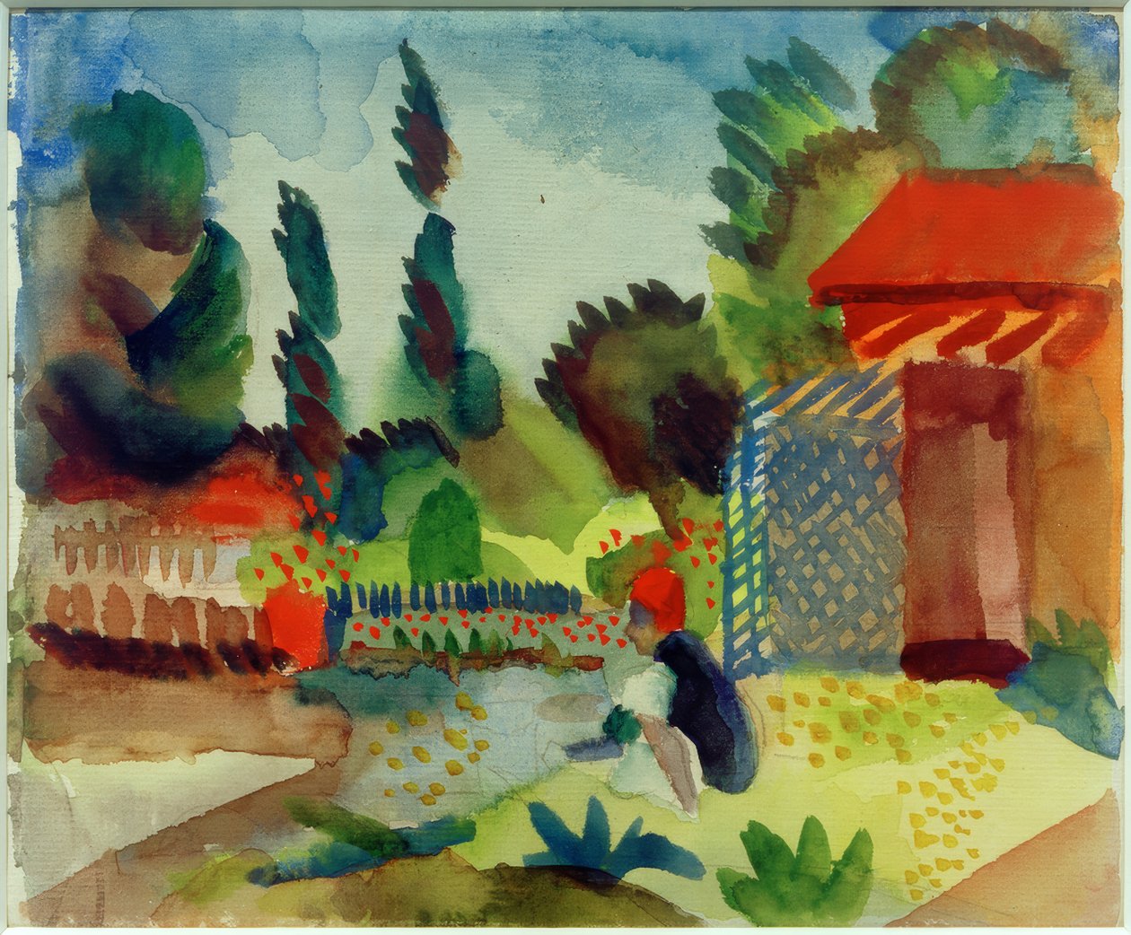 Puutarhavajan tekijältä August Macke