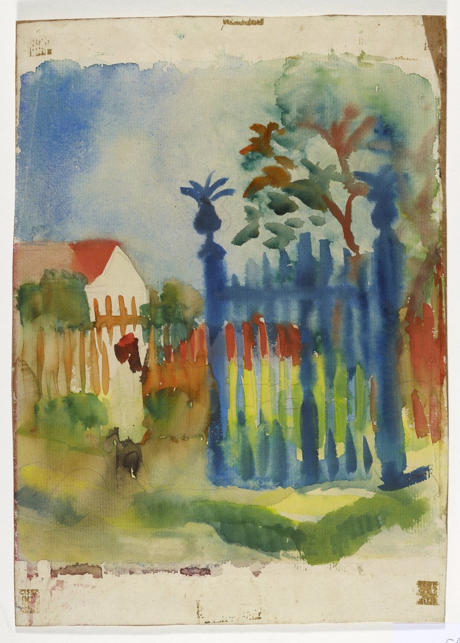 puutarhan portti tekijältä August Macke