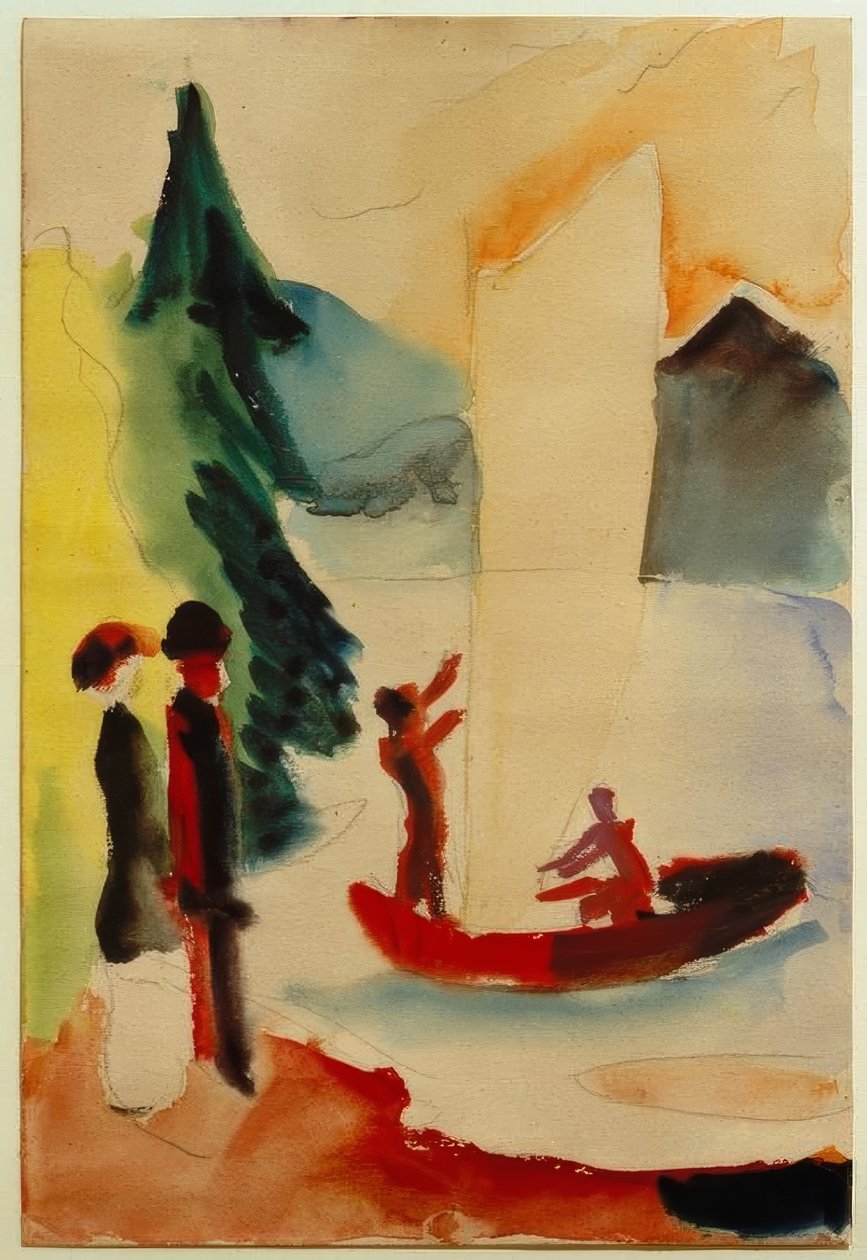 Keltainen purje tekijältä August Macke