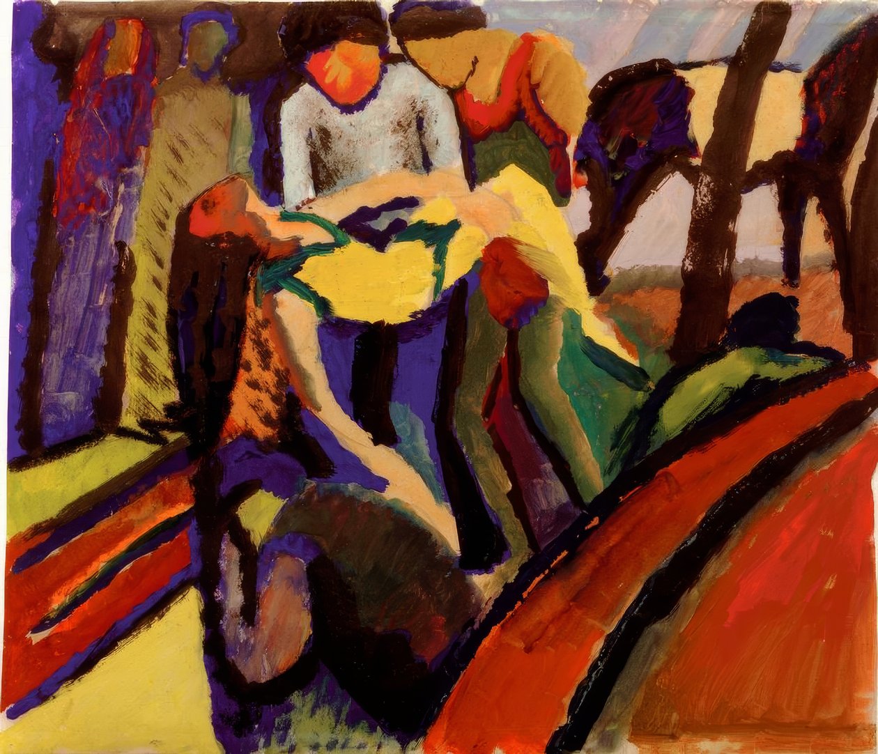Gestürzt tekijältä August Macke