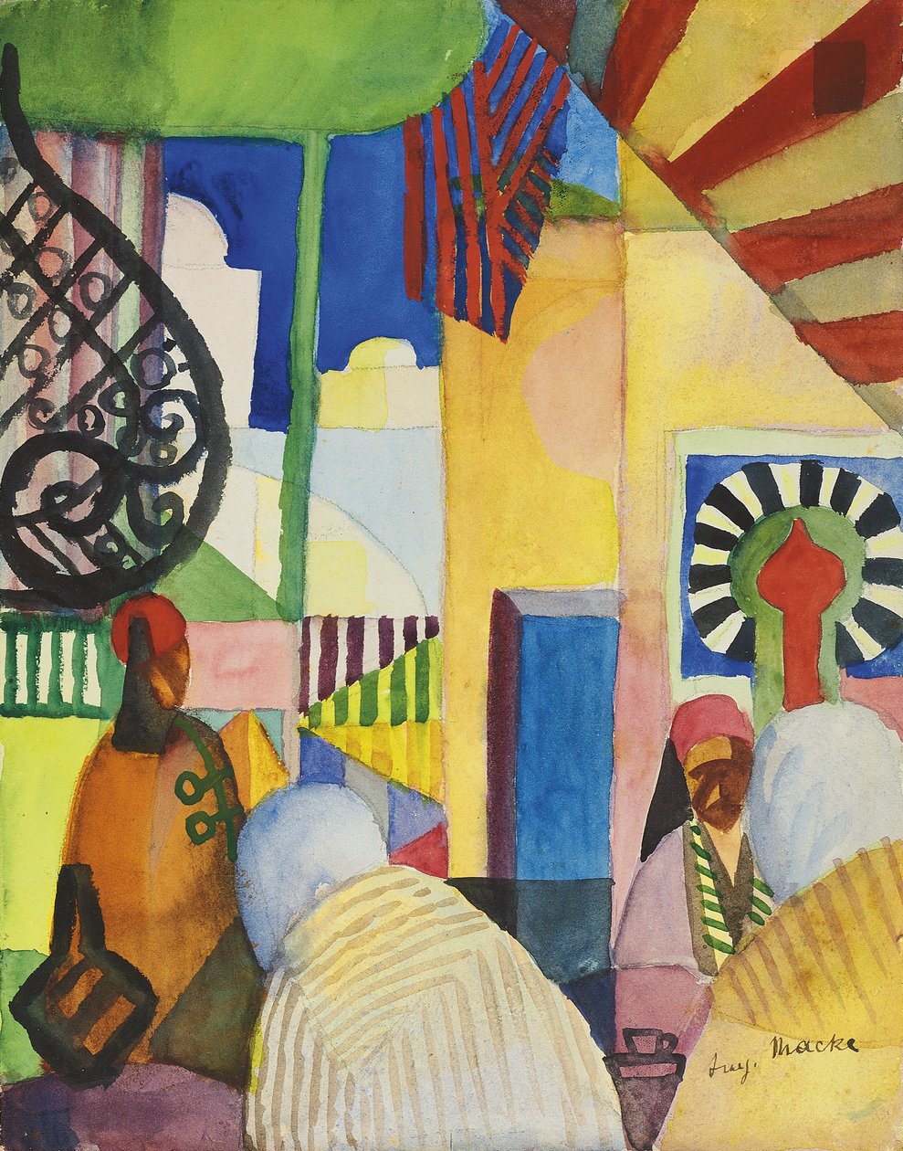 Bazaarissa tekijältä August Macke