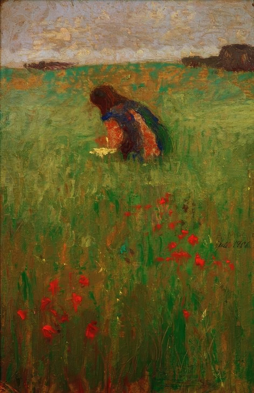 Ystävällinen Wiesessä tekijältä August Macke