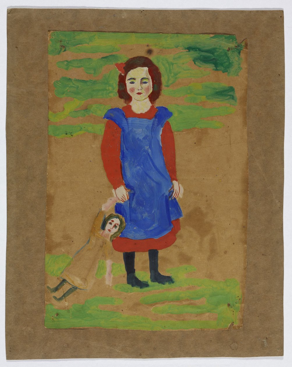 lapsi nuken kanssa tekijältä August Macke