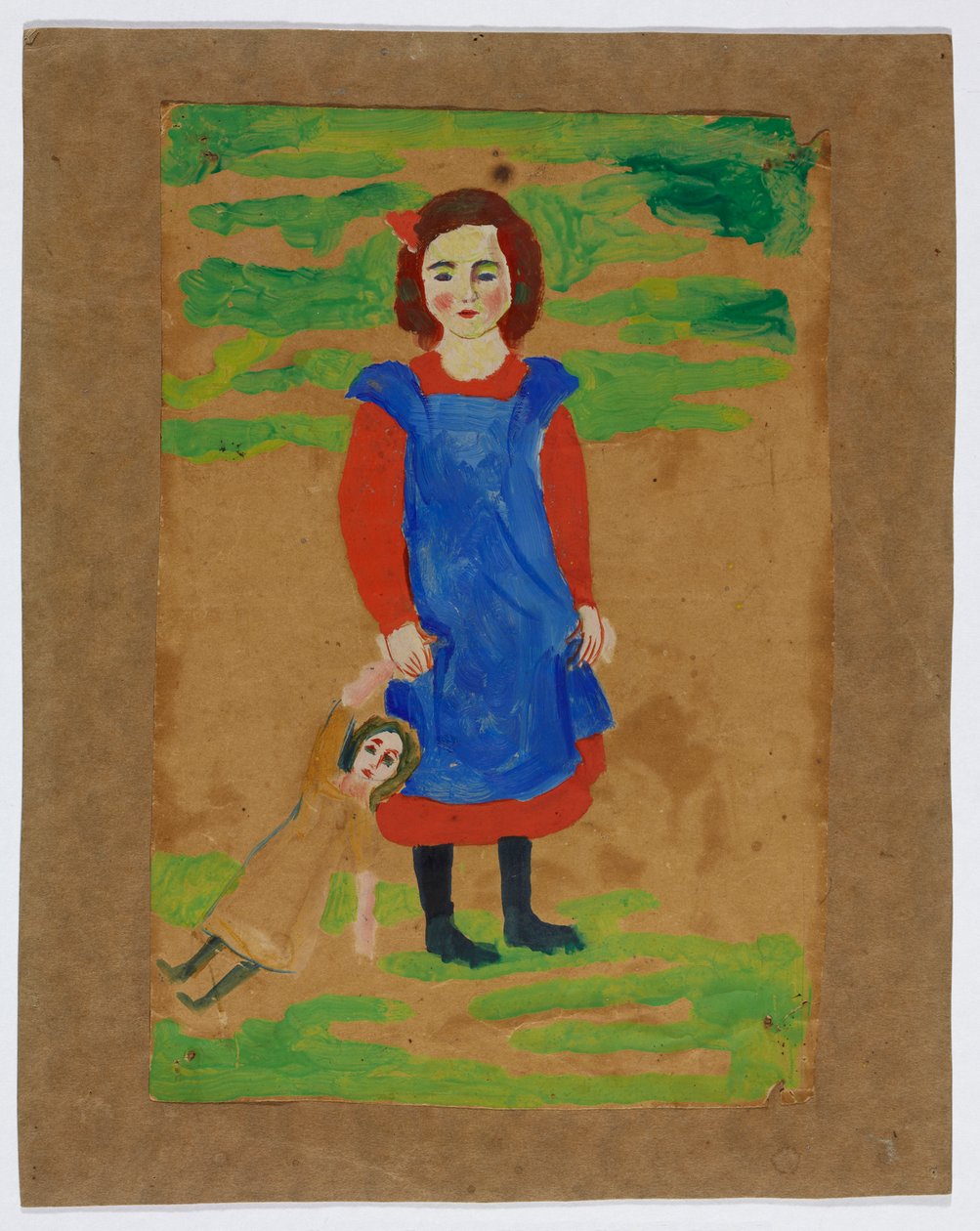 Kind mit Puppe tekijältä August Macke