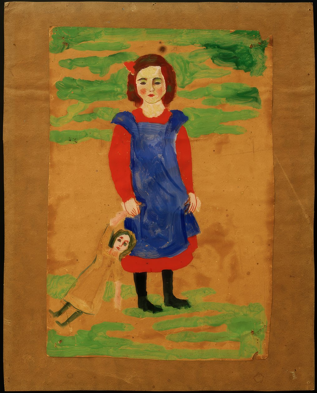Lapsi nuken kanssa tekijältä August Macke