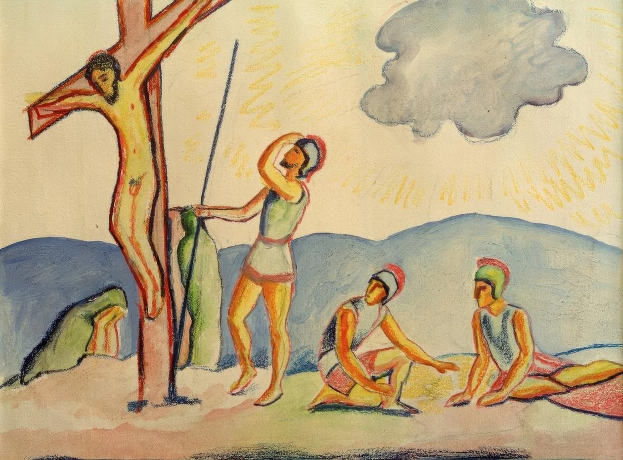 ristiinnaulitseminen tekijältä August Macke