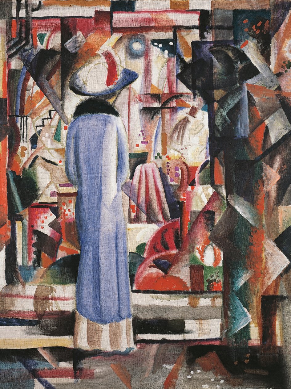 Suuri valoisa näyteikkuna tekijältä August Macke