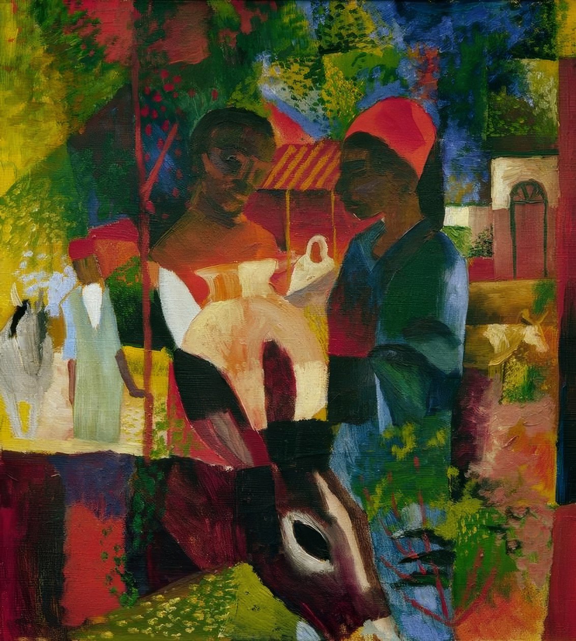 Markkinat Tunisissa tekijältä August Macke
