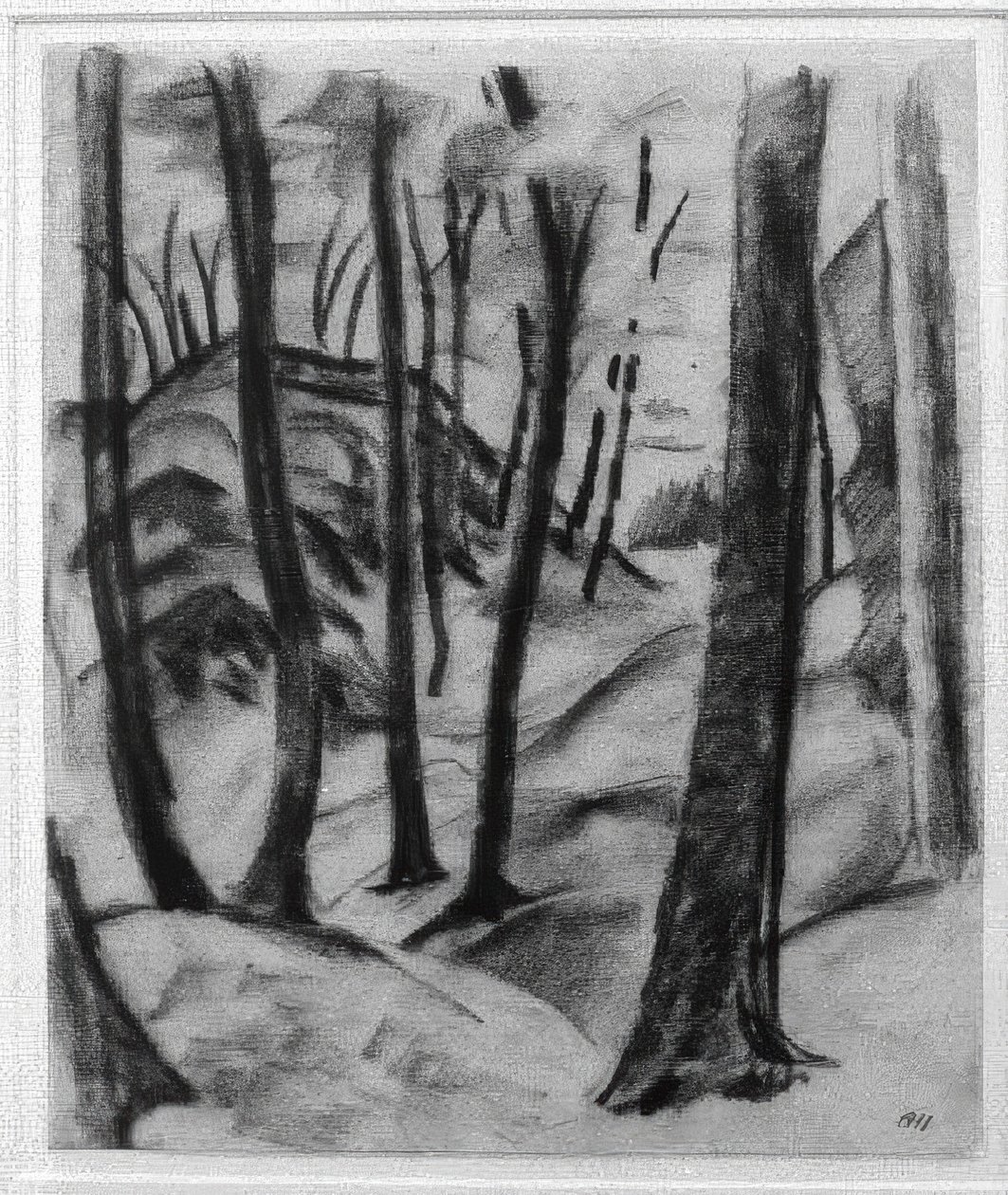 Motiivi Wolfsschluchtista tekijältä August Macke