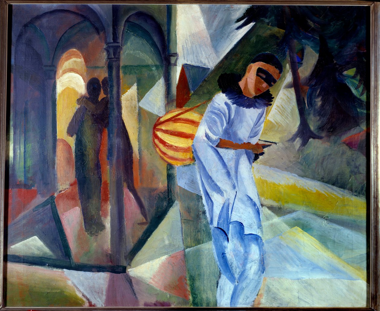 Pierrot. August Macken (1887-1914) maalaus tekijältä August Macke