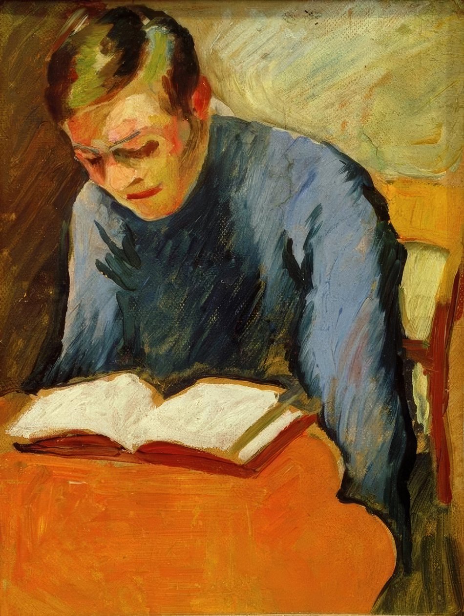Helmuth Macken muotokuva tekijältä August Macke