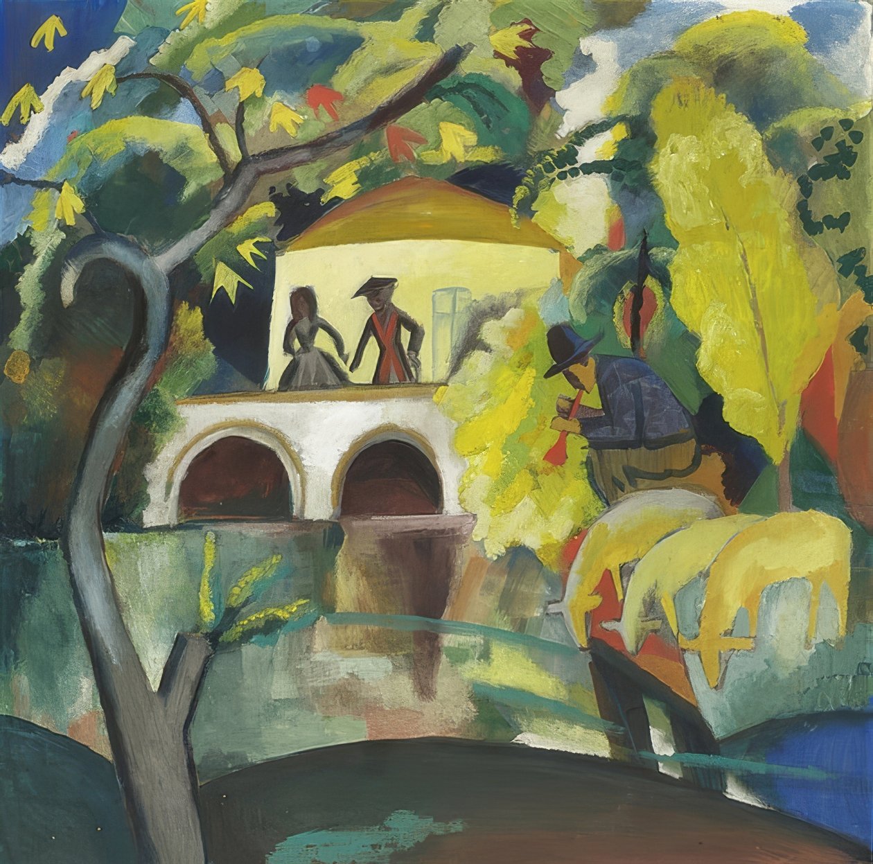 Rokokoo. 1912 tekijältä August Macke