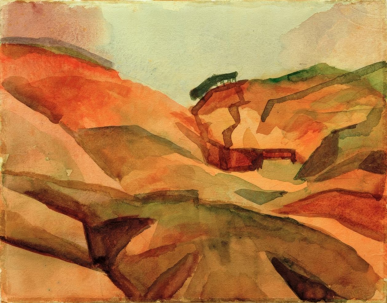 Schlucht tekijältä August Macke