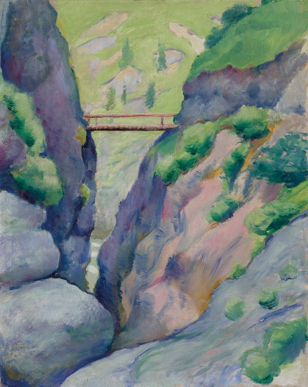 Tegernseen rotko tekijältä August Macke