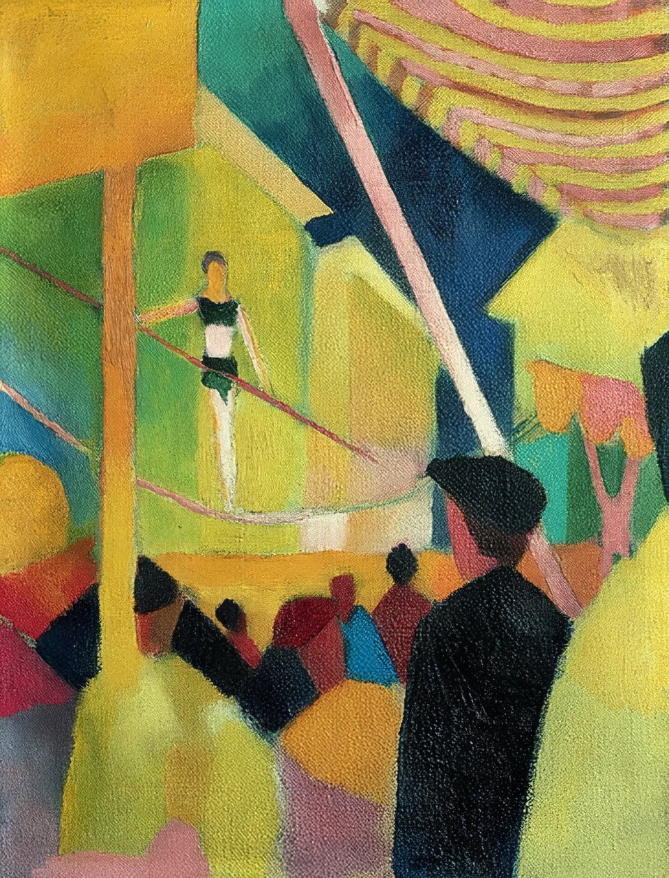Nuorallatanssija. Noin 1913 tekijältä August Macke