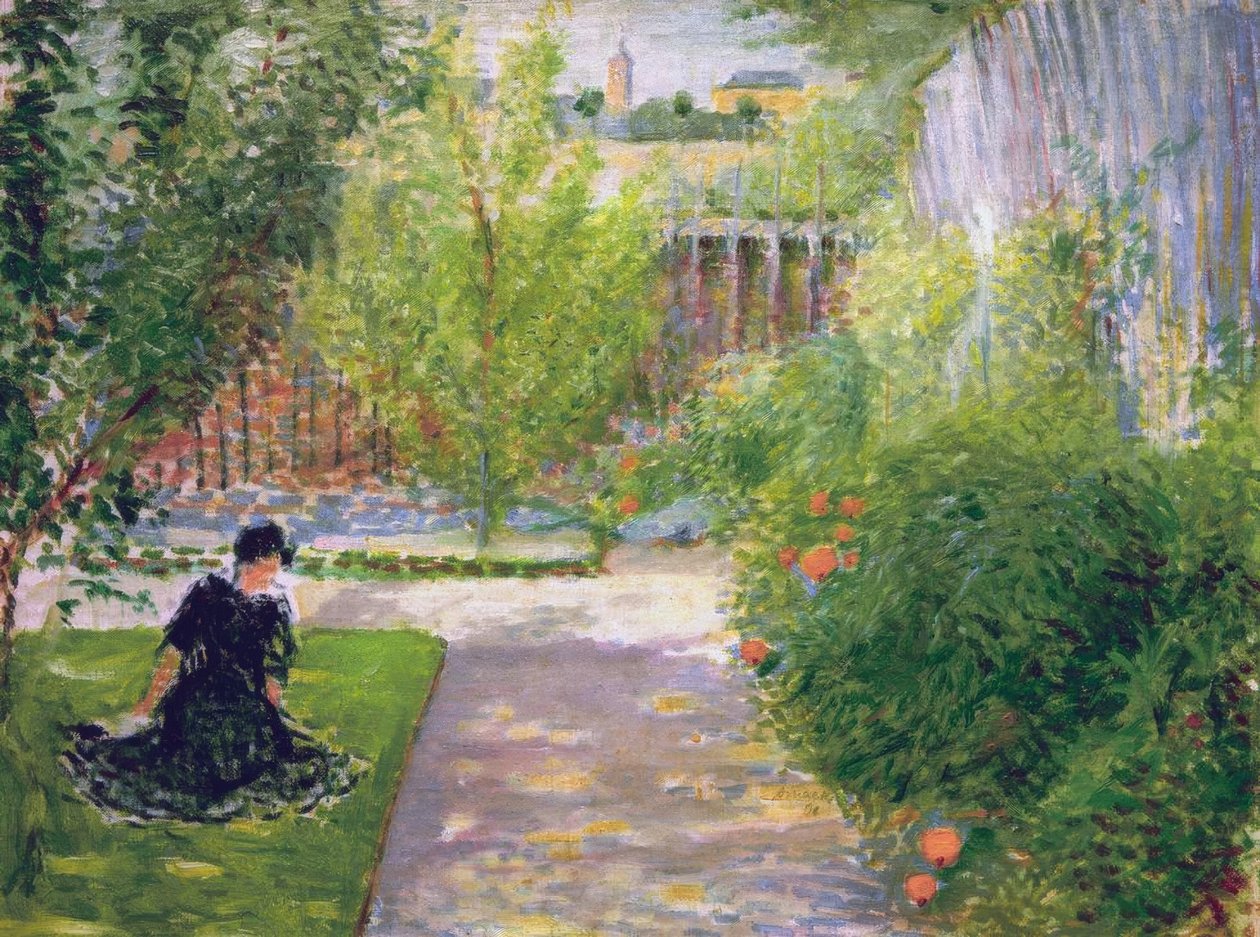 Sonniger Garten tekijältä August Macke