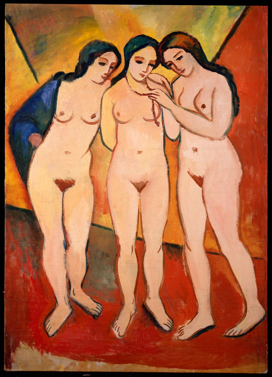 Kolme alaston naista tekijältä August Macke