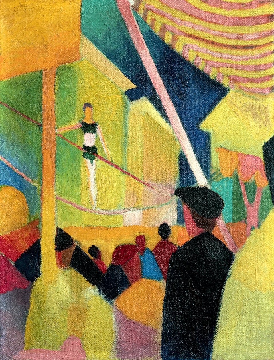 Köysäkävelijä, c. 1913 tekijältä August Macke