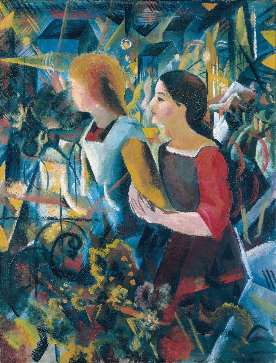 Kaksi tyttöä tekijältä August Macke