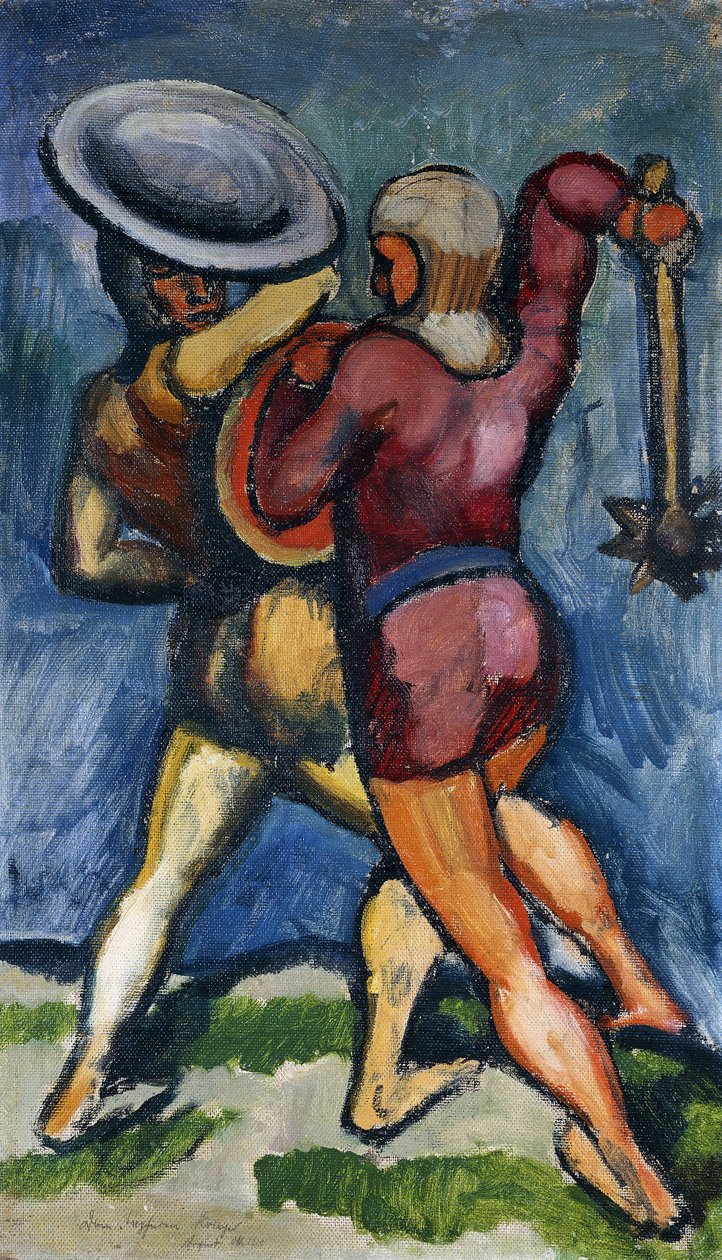 Kaksi soturia; Kaksi taistelun loppua, 1910 tekijältä August Macke
