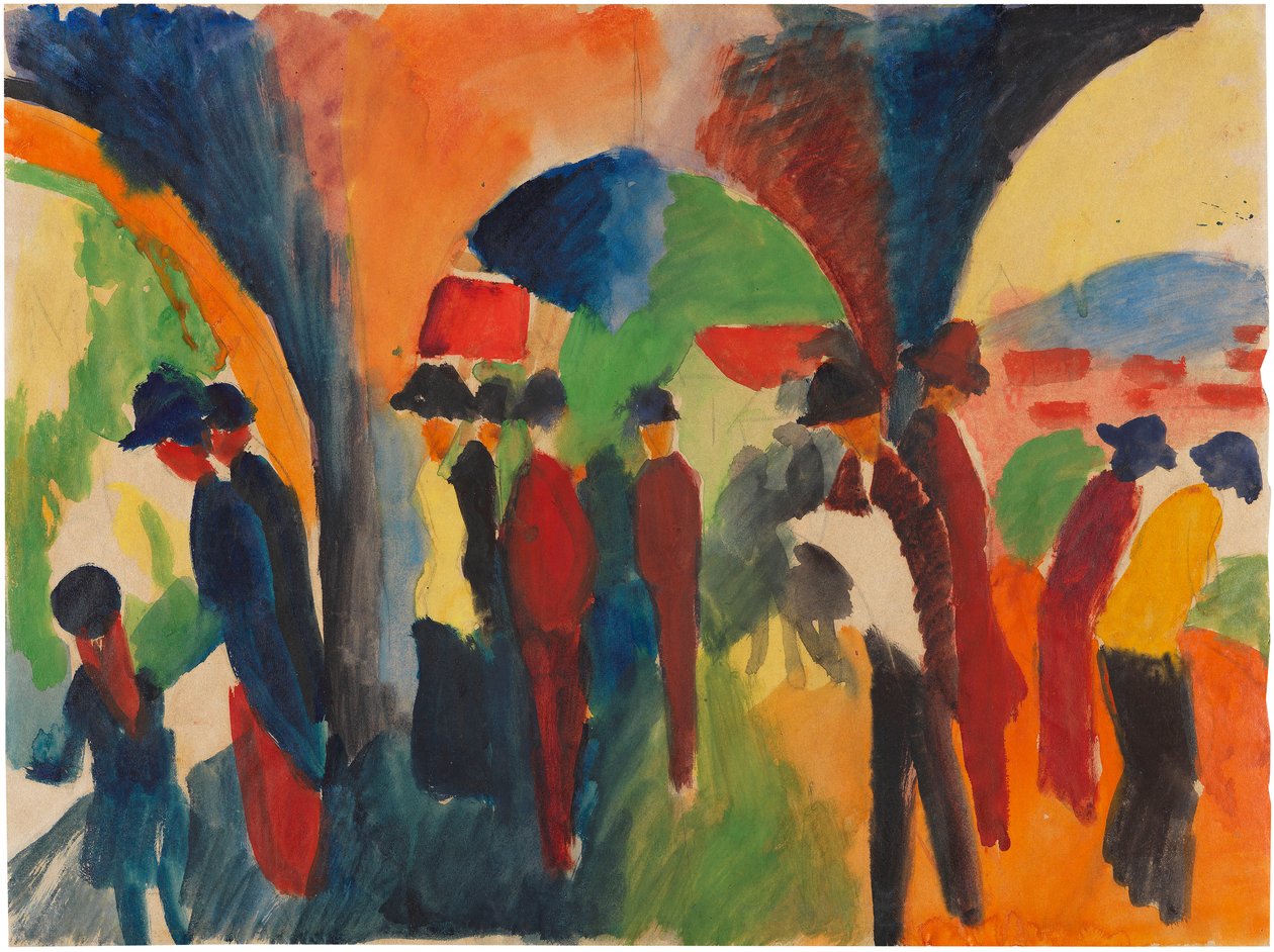 Under Thun Arcades, 1913. tekijältä August Macke