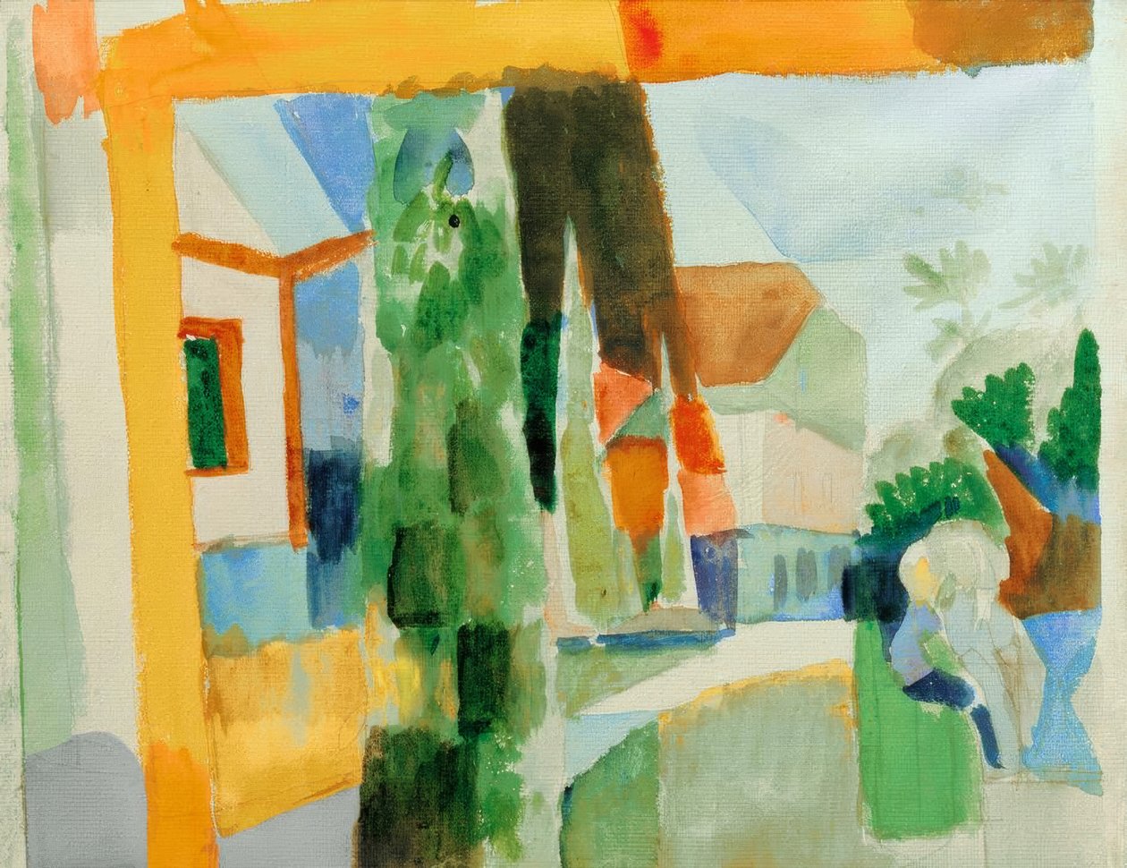 Unser Garten am See 4 tekijältä August Macke