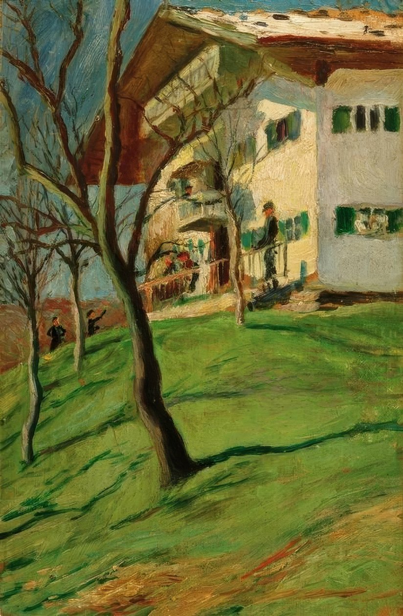 Unser Häuschen Tegernseessä tekijältä August Macke