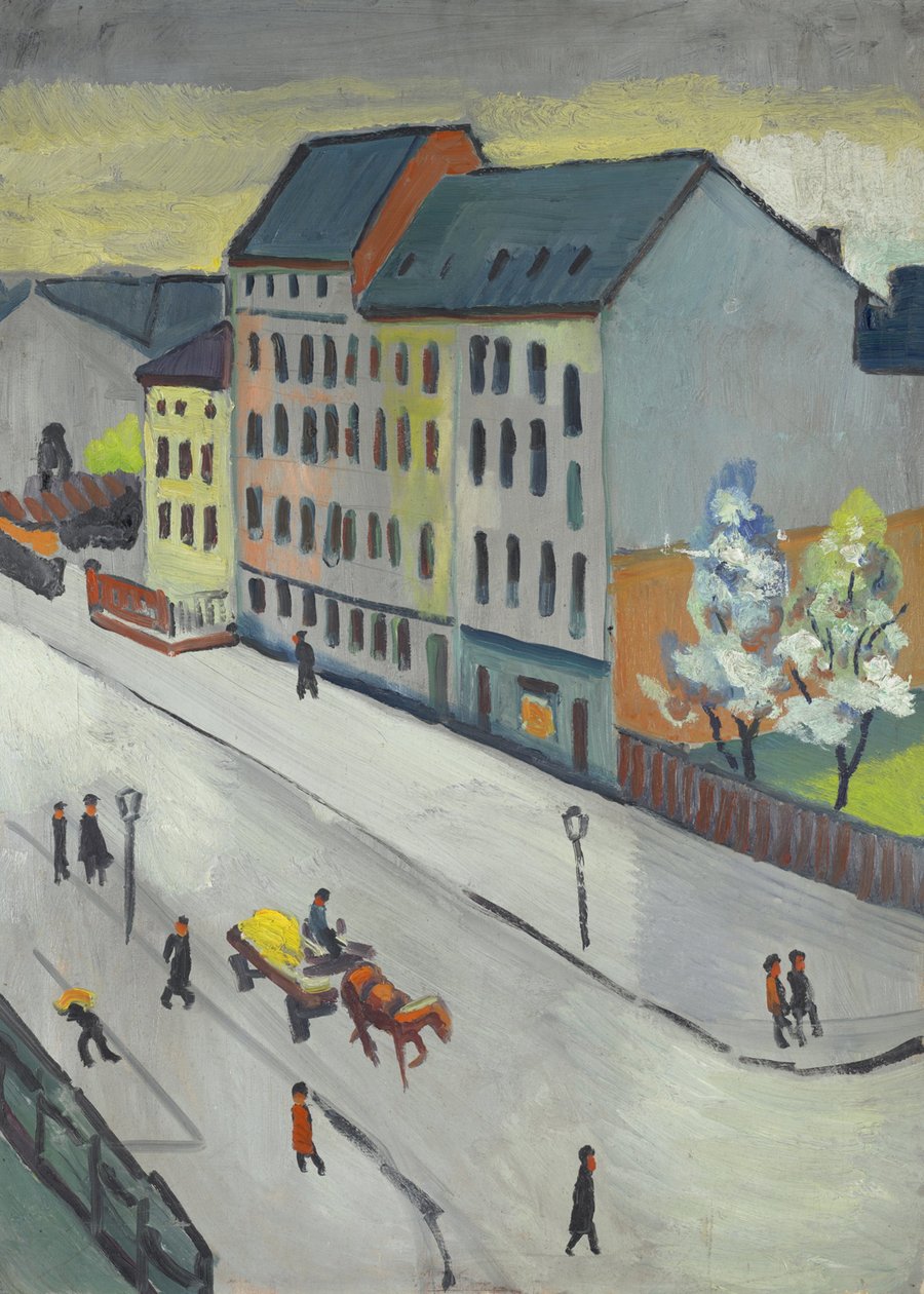 Meidän kadumme harmaa tekijältä August Macke