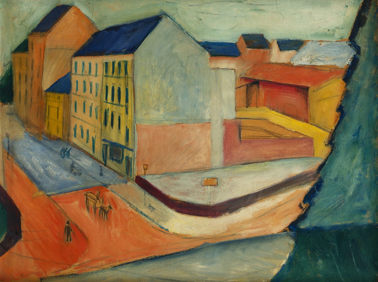 Katumme ratsastusareenalla, Bonn, 1913 tekijältä August Macke