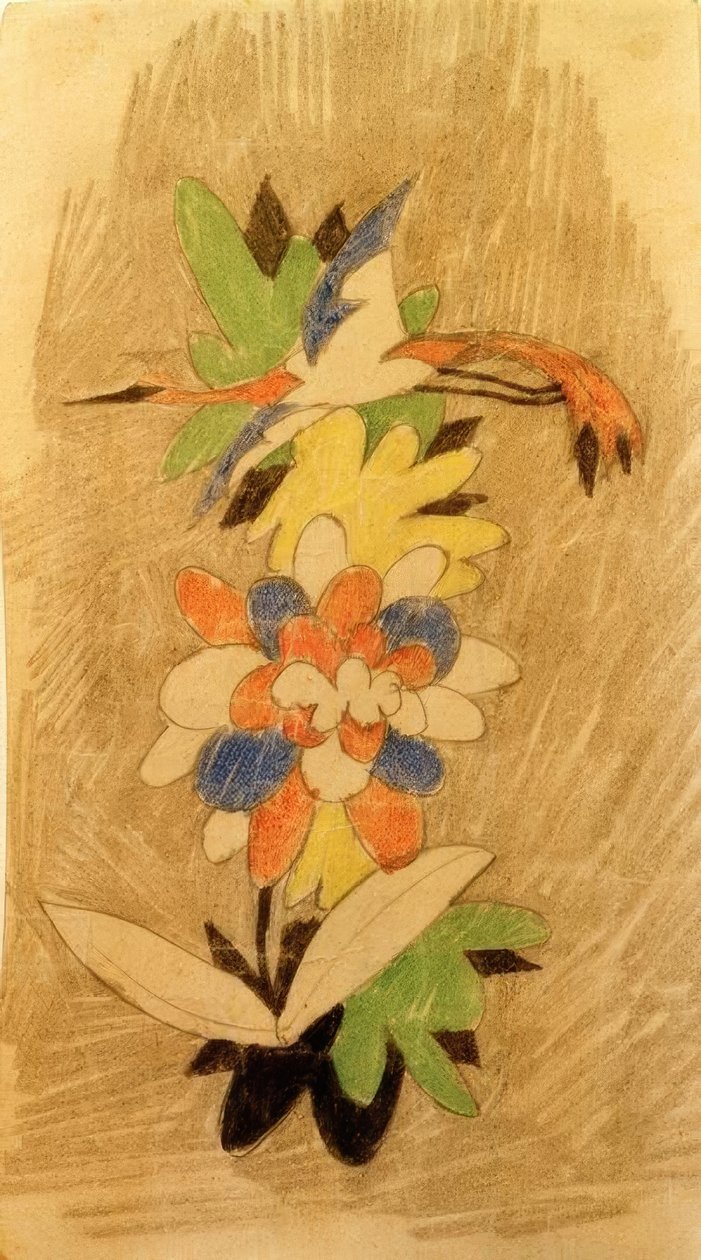 Vogel Blumenissa tekijältä August Macke