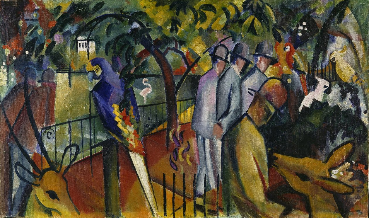 Eläintarha I, 1912 tekijältä August Macke