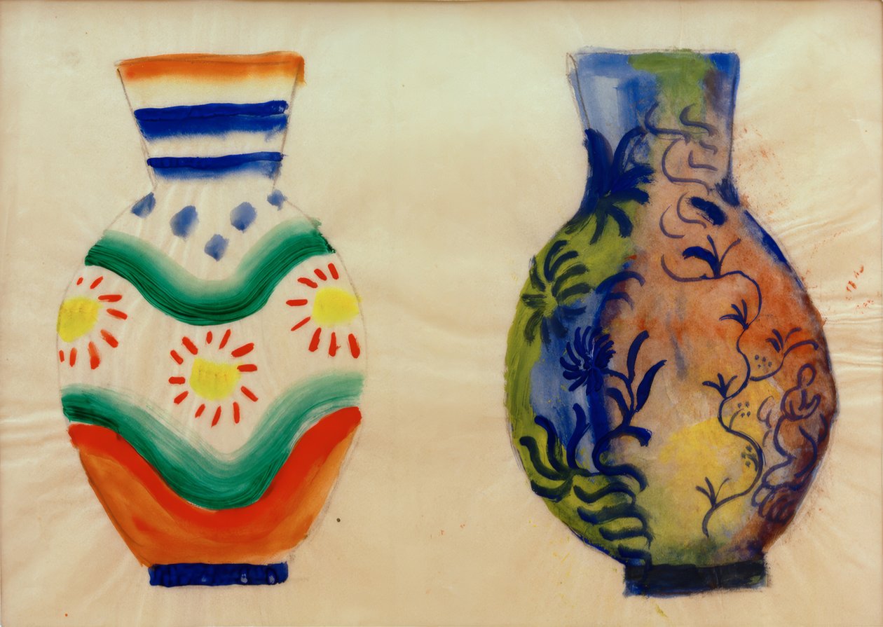 Kaksi vatsamaljakkoa tekijältä August Macke
