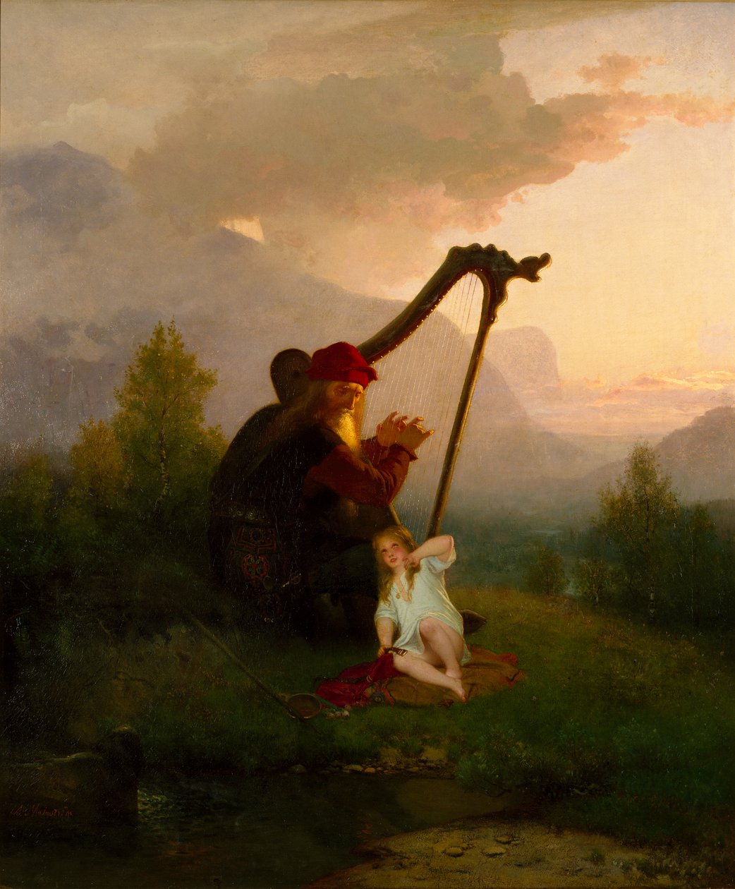 Kuningas Heimer ja Aslog, 1856 tekijältä August Malmström