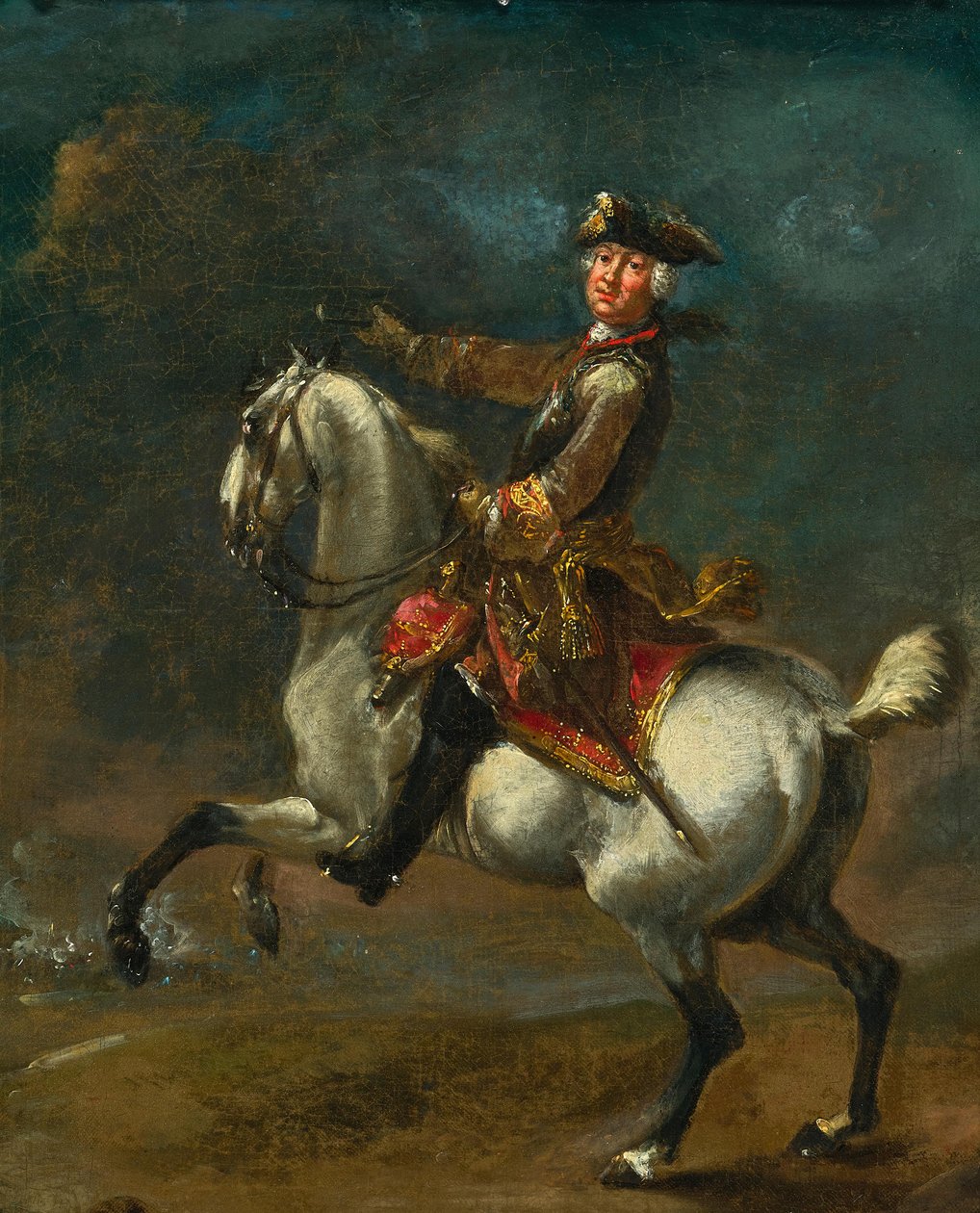 August Querfurtin prinssi Karl August Friedrich Waldeck-Pyrmontin prinssi Luonnos tekijältä August Querfurt