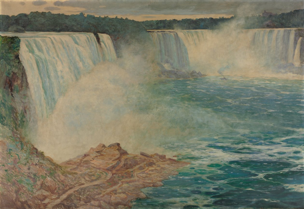 Niagaran putoukset, n. 1906-1909 (öljy kankaalle) tekijältä August Satra