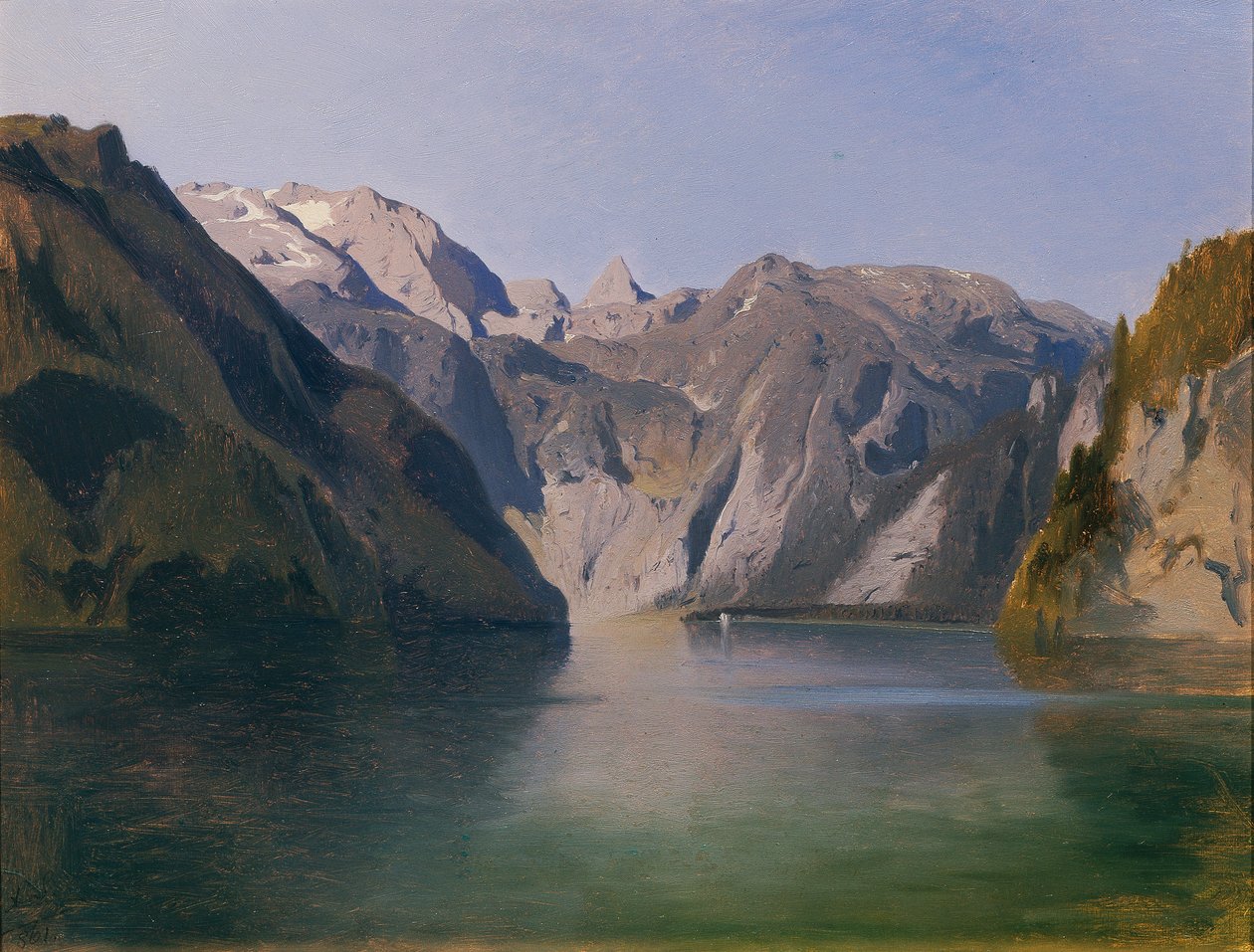 Näkymä Koenigsseelle tekijältä August Schaeffer von Wienwald