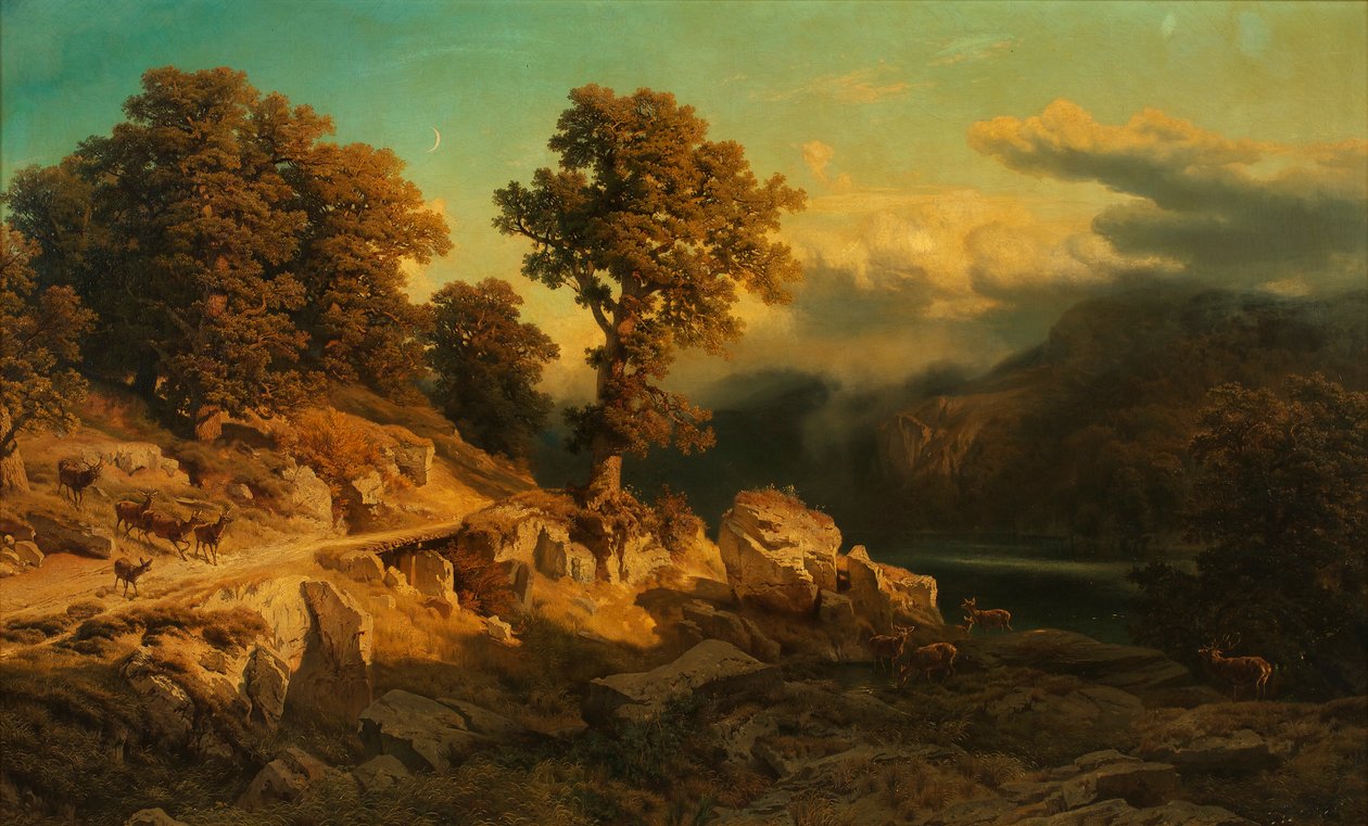 syksyinen maisema tekijältä August Schaeffer von Wienwald