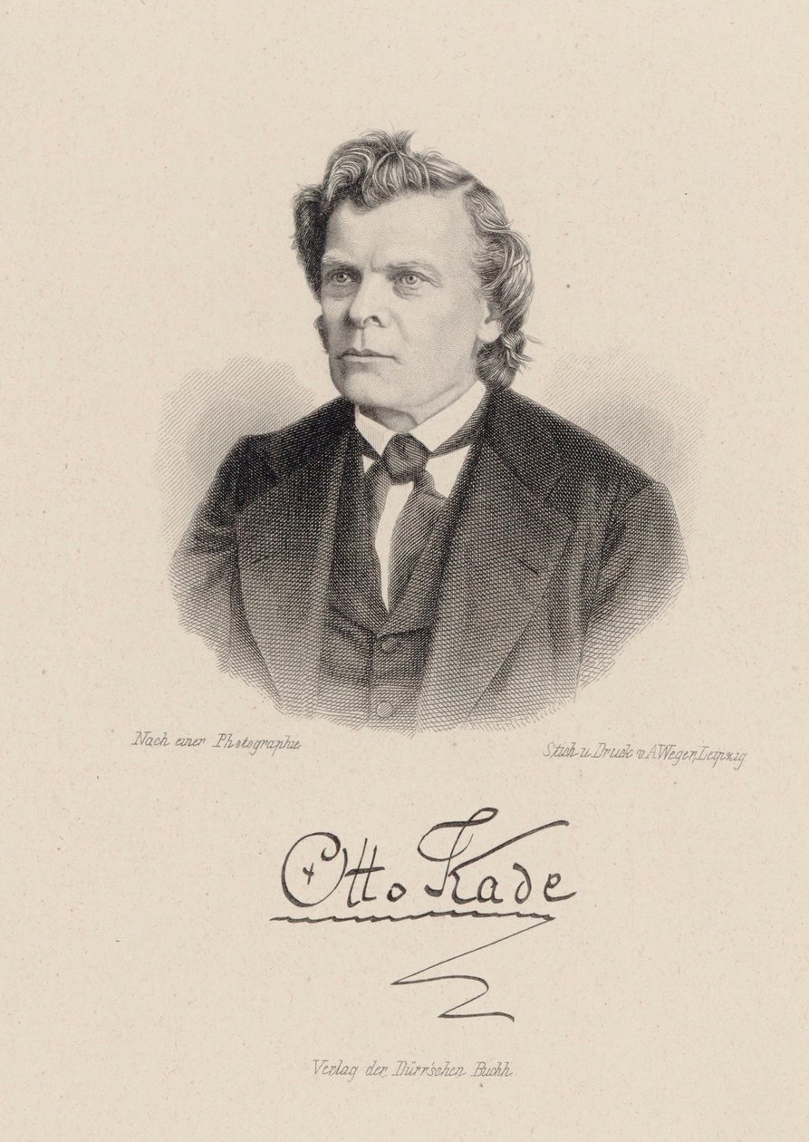 Säveltäjä Otto Kaden muotokuva 1819-1900. tekijältä August Weger
