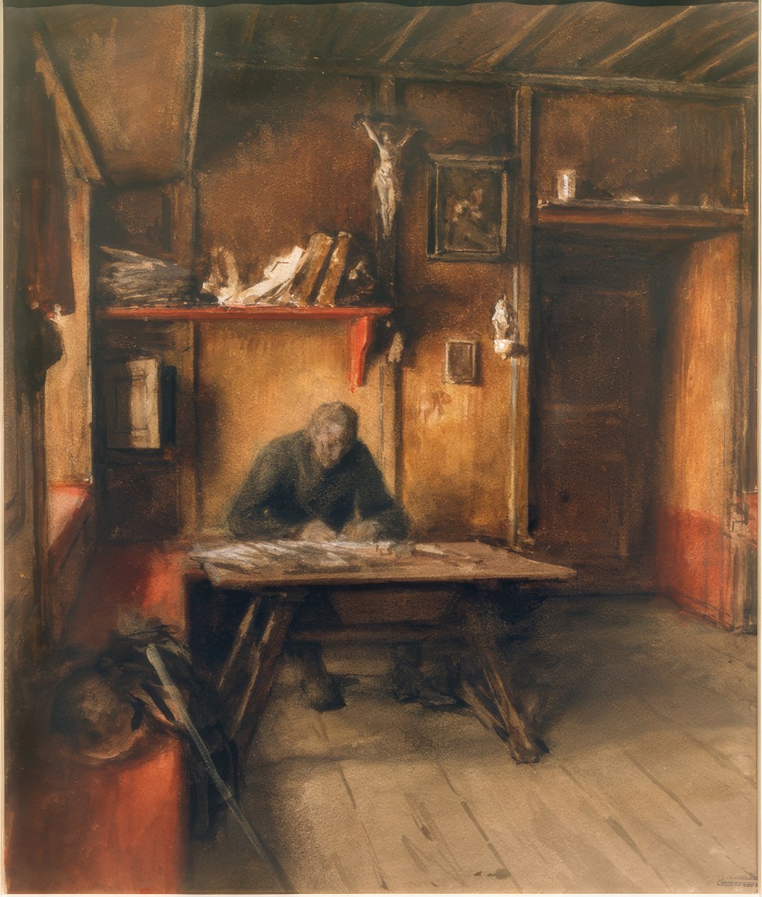 Kylän kirjuri tekijältä August von Pettenkofen