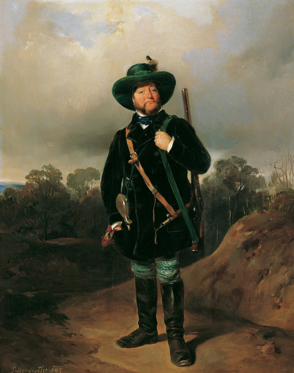 Josef Strommer metsästäjänä tekijältä August von Pettenkofen