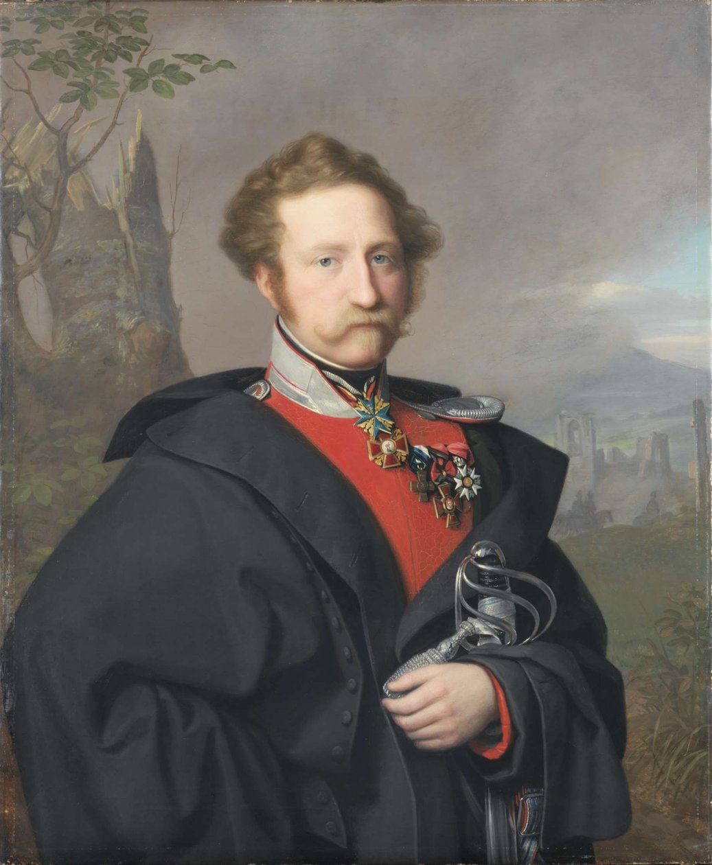 Saksan kieli: Muotokuva Georg Kasimir Isenburg-Philippseichin perinnöllinen kreivi Georg Kasimir Isenburg-Philippseichin perinnöllinen kreivi Muotokuva Georg Kasimir Isenburg-Philippseichin perinnöllinen kreivi tekijältä August von der Embde