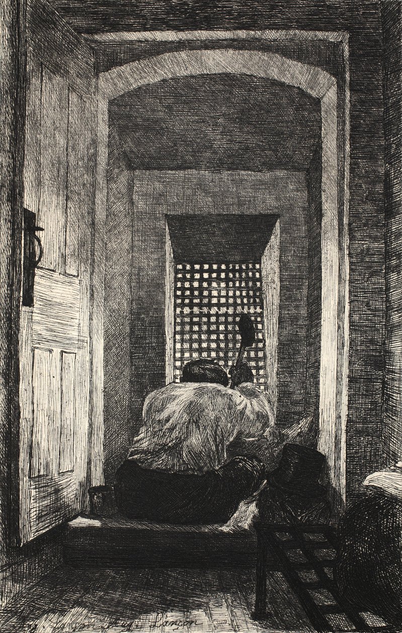 Kuvitus "La Rue a Londres", pub. G. Charpentier et Cie, 1884 tekijältä Auguste Andre Lancon
