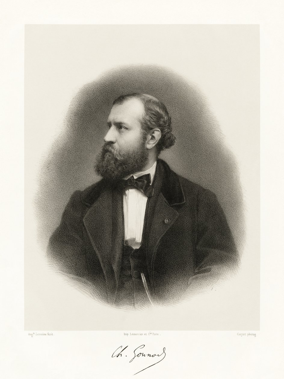 Charles Gounod, 1865-66 tekijältä Auguste Charles Lemoine