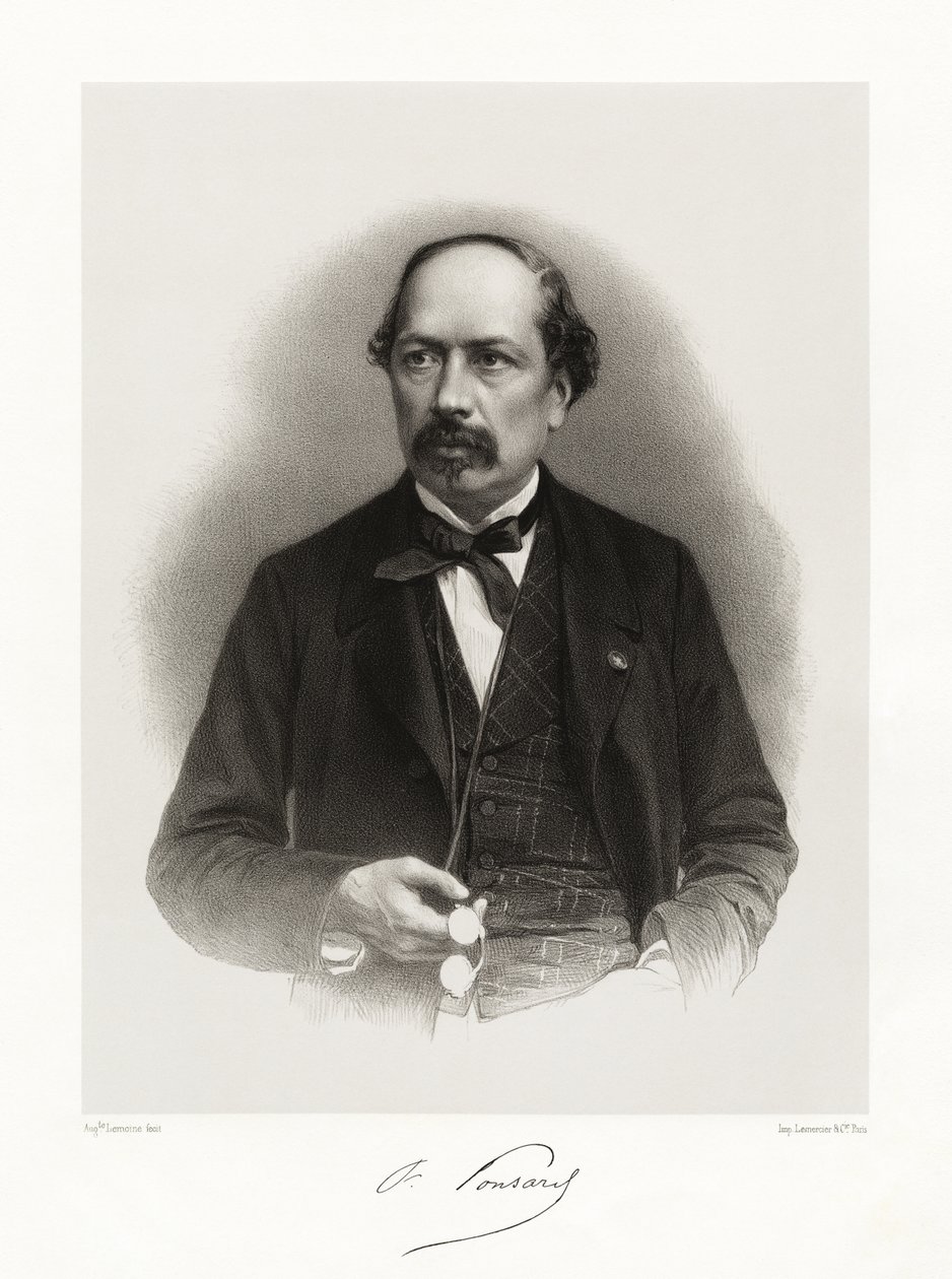 François Ponsard, 1865-66 tekijältä Auguste Charles Lemoine