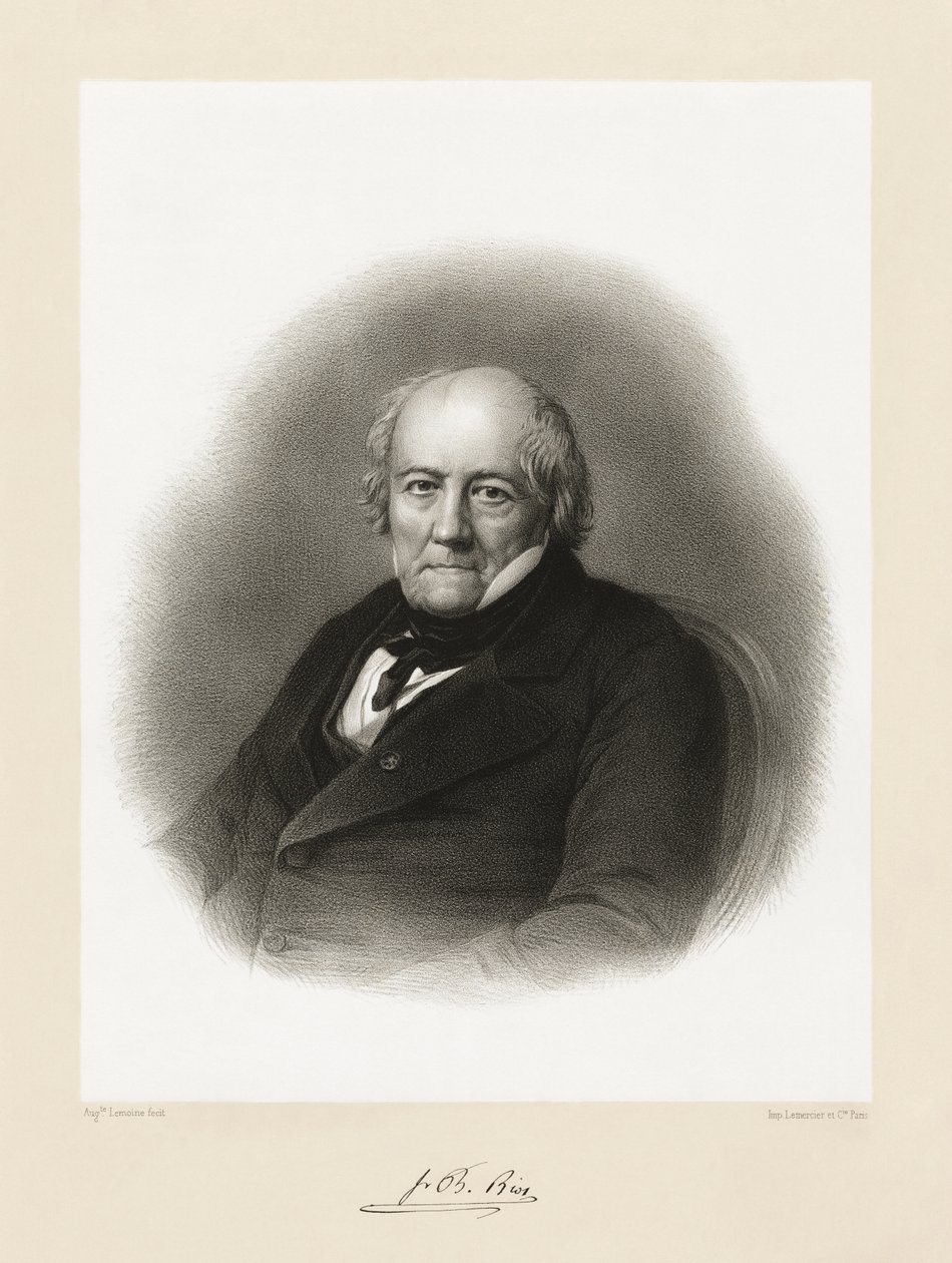 Jean Baptiste Biot, 1865-66 tekijältä Auguste Charles Lemoine