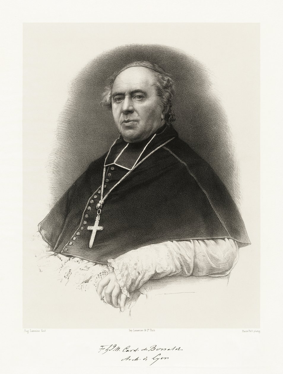 Louis Jacques Maurice de Bonald, 1865-66 tekijältä Auguste Charles Lemoine