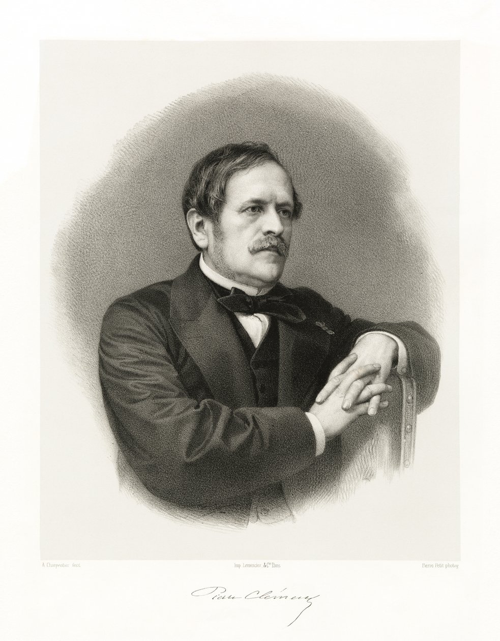 Jean Pierre Clément, 1865-66 tekijältä Auguste Charpentier