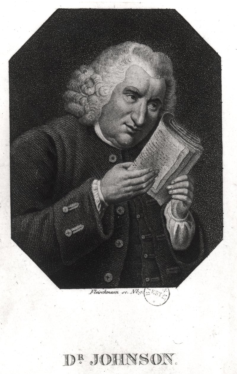 Tri Samuel Johnson (1709-84) tekijältä Auguste Christian Fleischmann