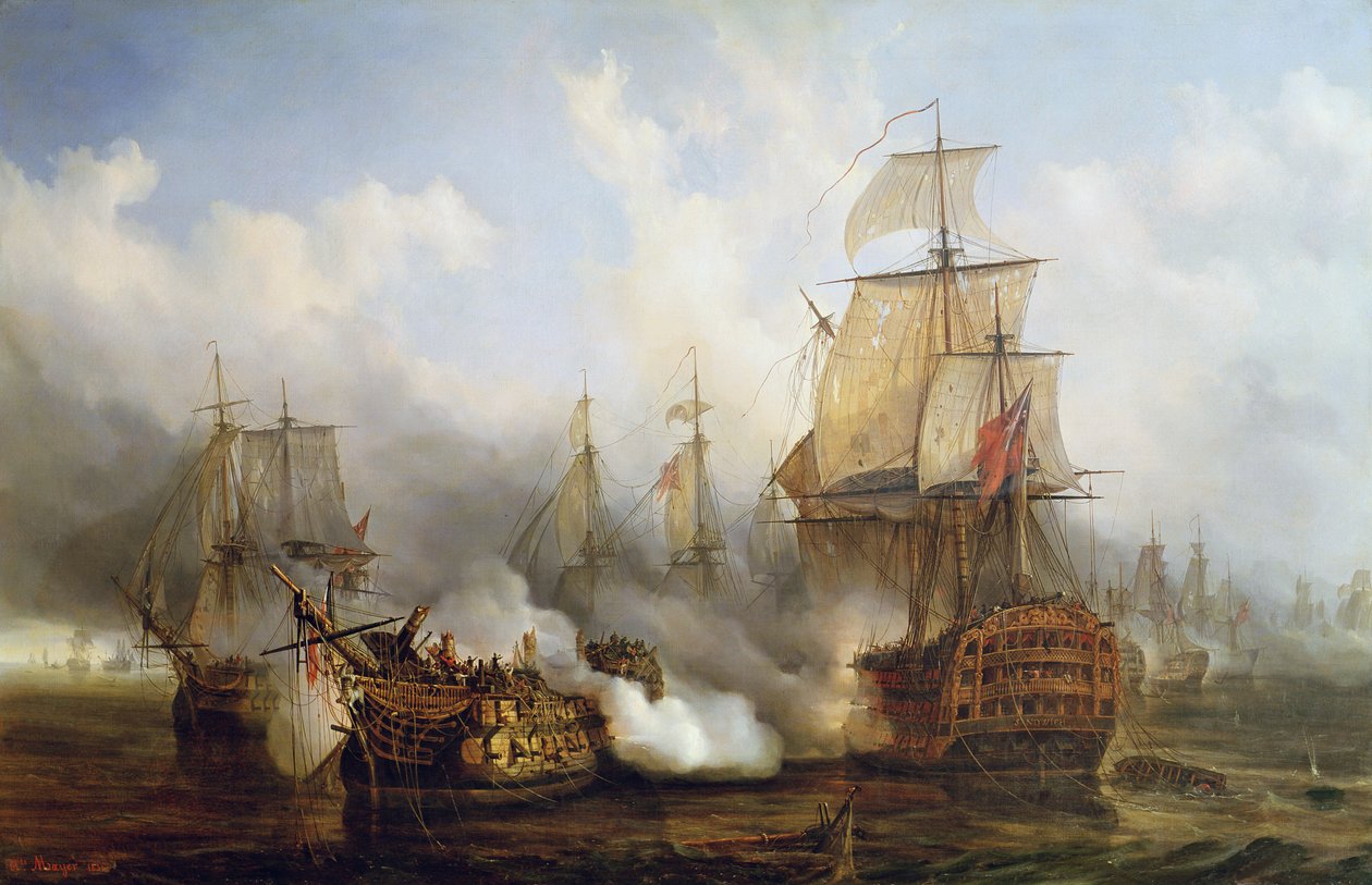 Redoutable Trafalgarissa, 21. lokakuuta 1805 tekijältä Auguste Etienne Francois Mayer
