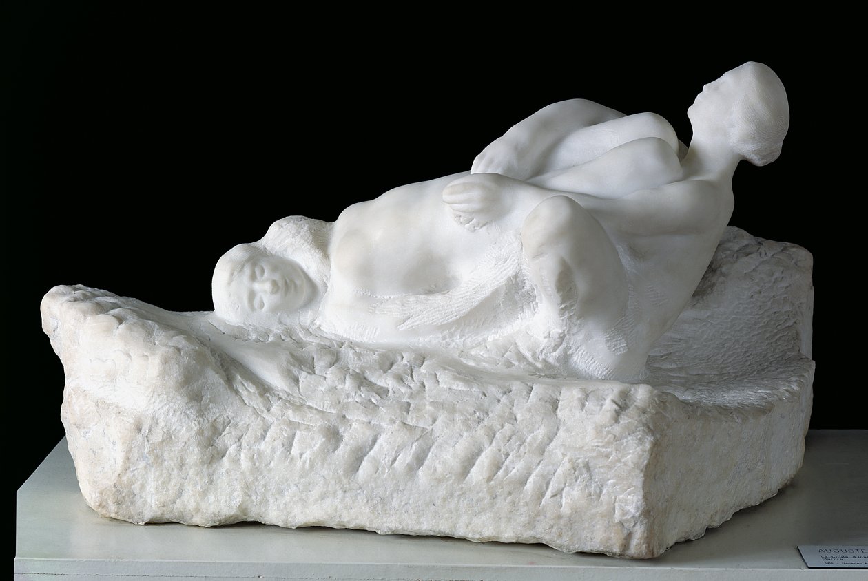 Icarus Falling, ennen vuotta 1910 (marmori) tekijältä Auguste Rodin